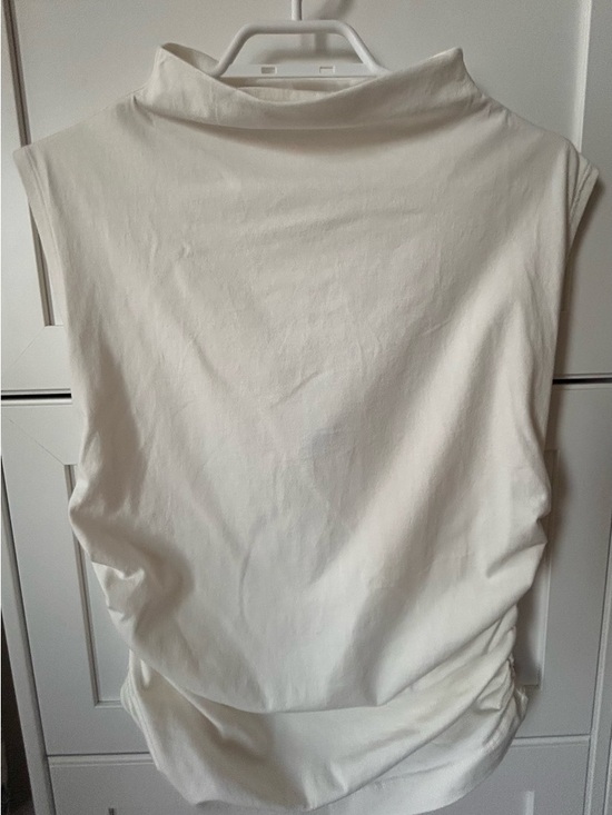 Maeve by Anthropologie Cream High-Neck Shell Tank - Picture 3 of 6